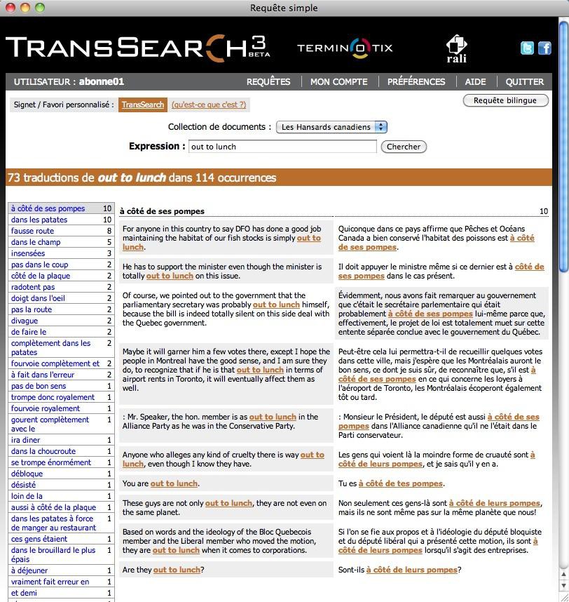 Résultat de la requête simple «&nbsp;out to lunch&nbsp;».